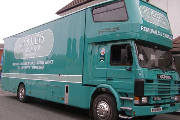 Hooleys Cheshire moving services